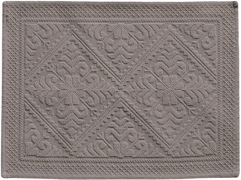 Other bath linens - Enzo Bath Mat Chamois 54 X 64 - MAISON VIVARAISE - SDE VIVARAISE WINKLER