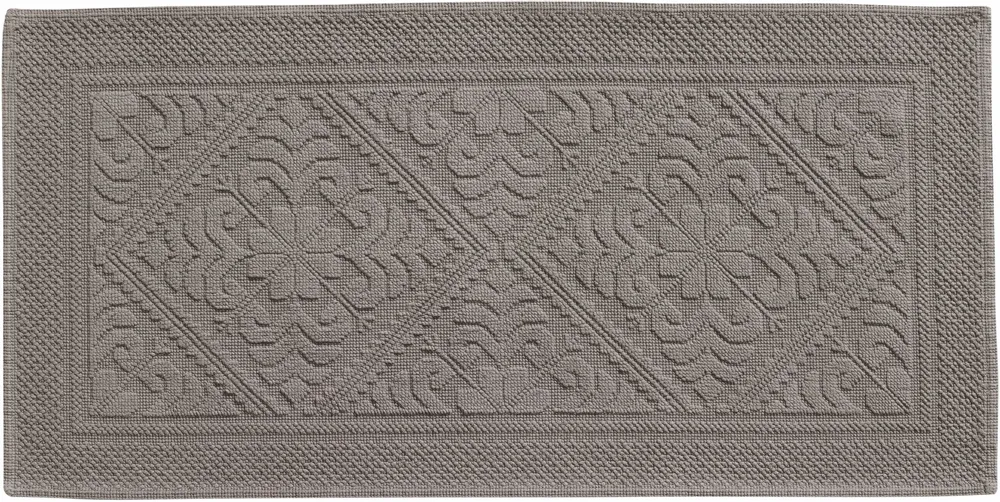 Autres linges de bain - Tapis de bain uni Enzo Chamois 54 x 110 - MAISON VIVARAISE - SDE VIVARAISE WINKLER