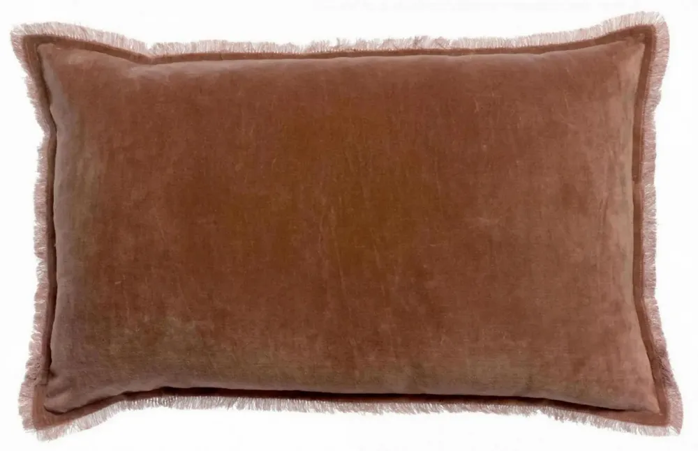 Cushions - Plain Cushion Fara Bois de rose 40 X 65 - MAISON VIVARAISE - SDE VIVARAISE WINKLER