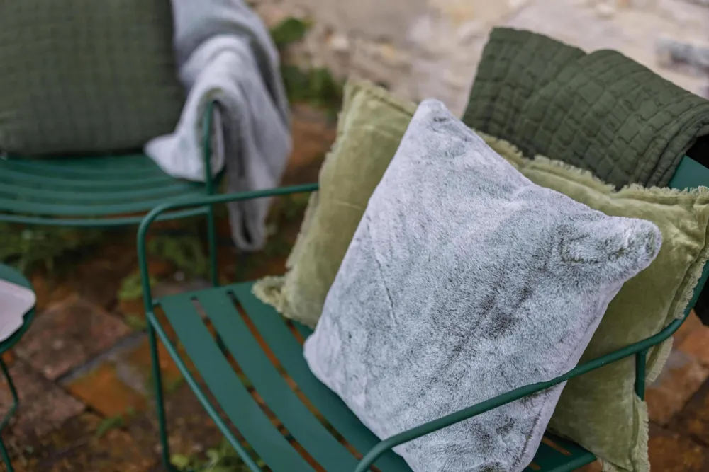 Cushions - Plain Cushion Fara Olive 30 X 50 - MAISON VIVARAISE - SDE VIVARAISE WINKLER