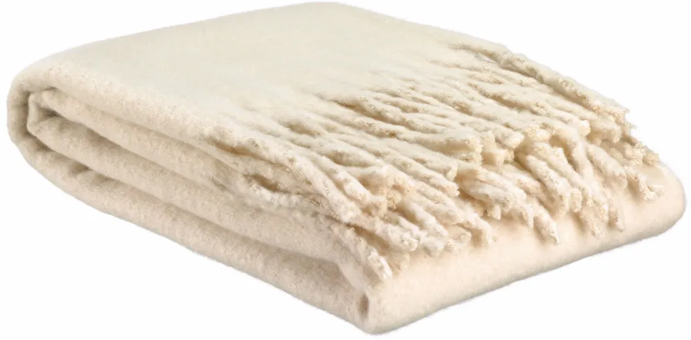 Plaids - Plaid uni recyclé Isabel Neige 130 x 160 - MAISON VIVARAISE - SDE VIVARAISE WINKLER