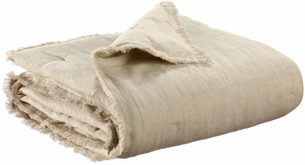 Throw blankets - Plain Laly Throw Lin 135 X 200 - MAISON VIVARAISE - SDE VIVARAISE WINKLER
