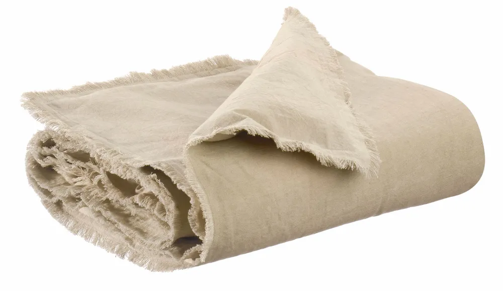 Bed linens - Plain Laly Bedspread Lin 85 X 200 - MAISON VIVARAISE - SDE VIVARAISE WINKLER