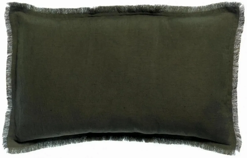 Coussins - Coussin uni Laly Olive 30 x 50 - MAISON VIVARAISE - SDE VIVARAISE WINKLER
