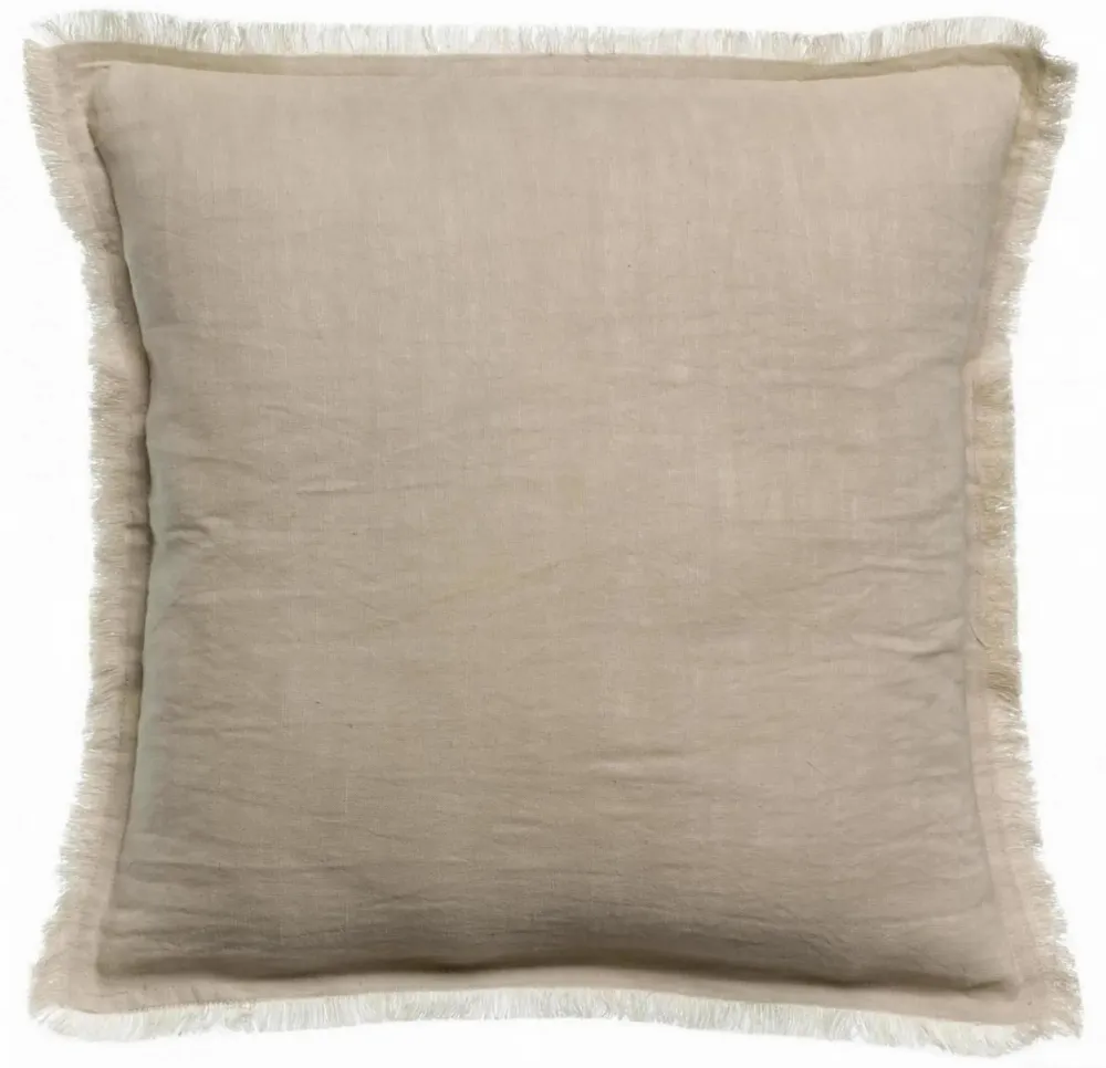 Coussins - Coussin uni Laly Lin 45 x 45 - MAISON VIVARAISE - SDE VIVARAISE WINKLER