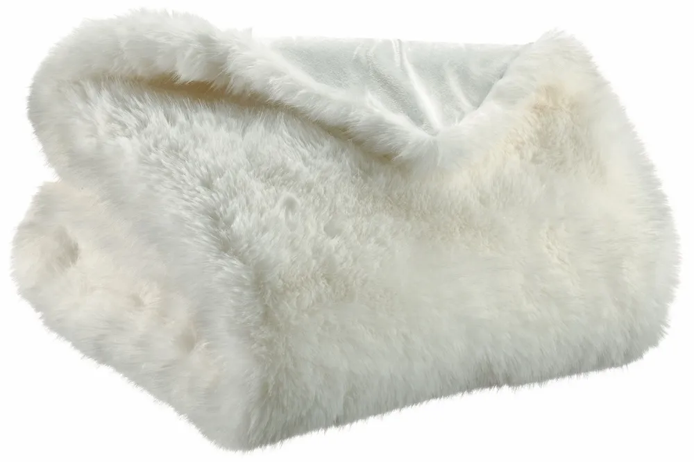 Throw blankets - Recycled Plaid Nolan Neige 130 X 170 - MAISON VIVARAISE - SDE VIVARAISE WINKLER