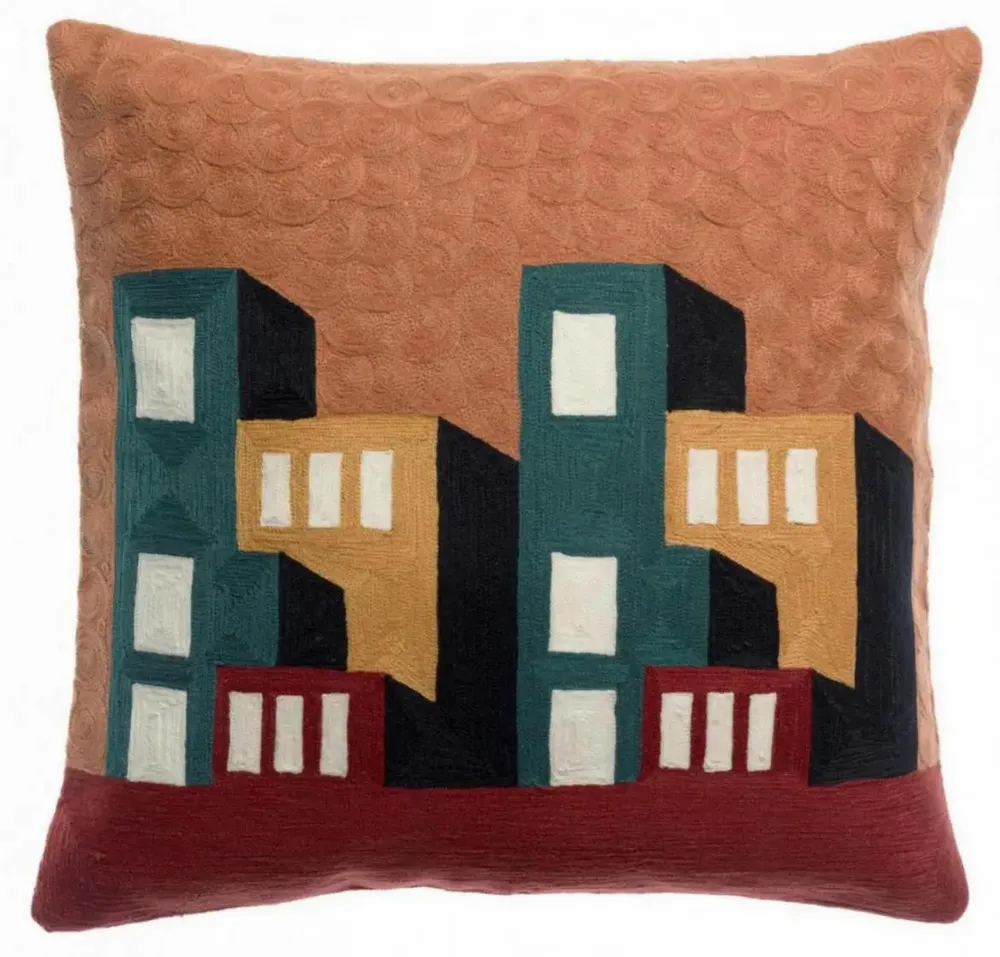 Coussins - Coussin brodé Suri Multico 45 x 45 - MAISON VIVARAISE - SDE VIVARAISE WINKLER