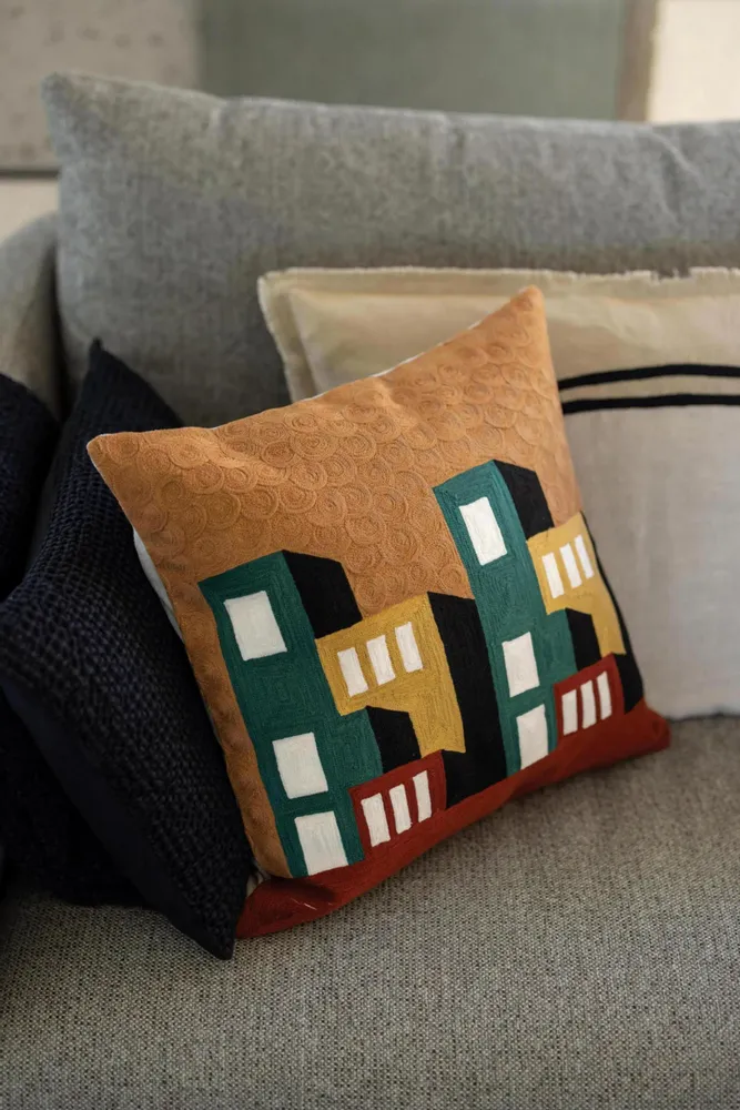 Coussins - Coussin brodé Suri Multico 45 x 45 - MAISON VIVARAISE - SDE VIVARAISE WINKLER