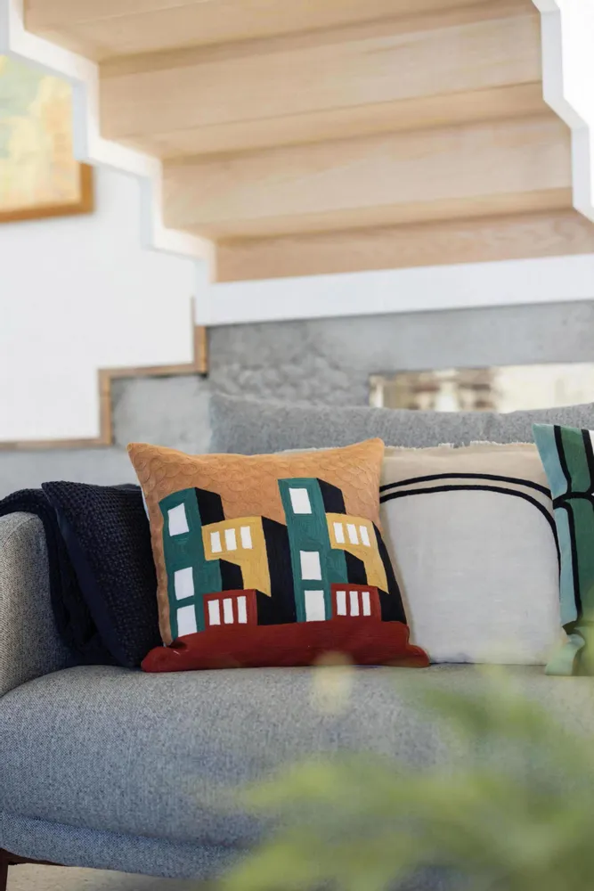 Coussins - Coussin brodé Suri Multico 45 x 45 - MAISON VIVARAISE - SDE VIVARAISE WINKLER