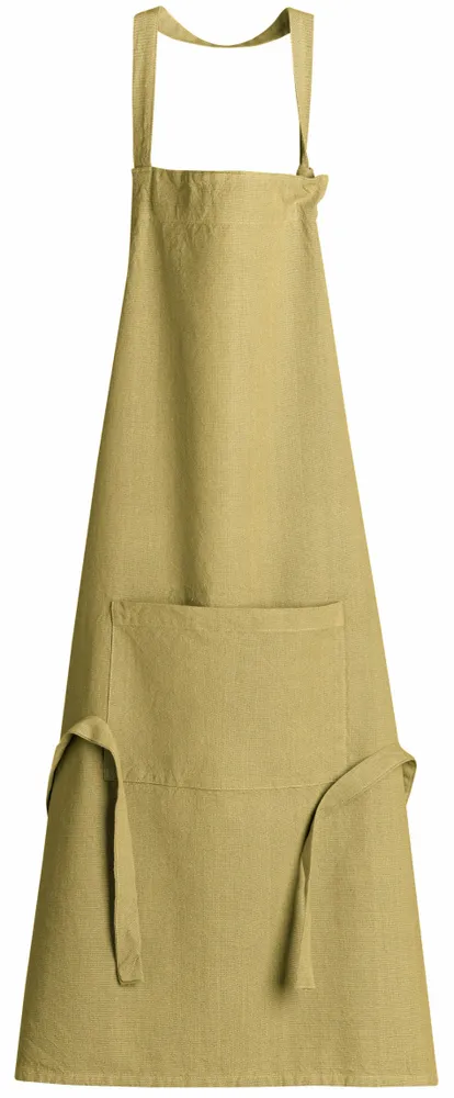 Aprons - Ada Recycled Kitchen Apron Kaki 72 X 85 - MAISON VIVARAISE - SDE VIVARAISE WINKLER