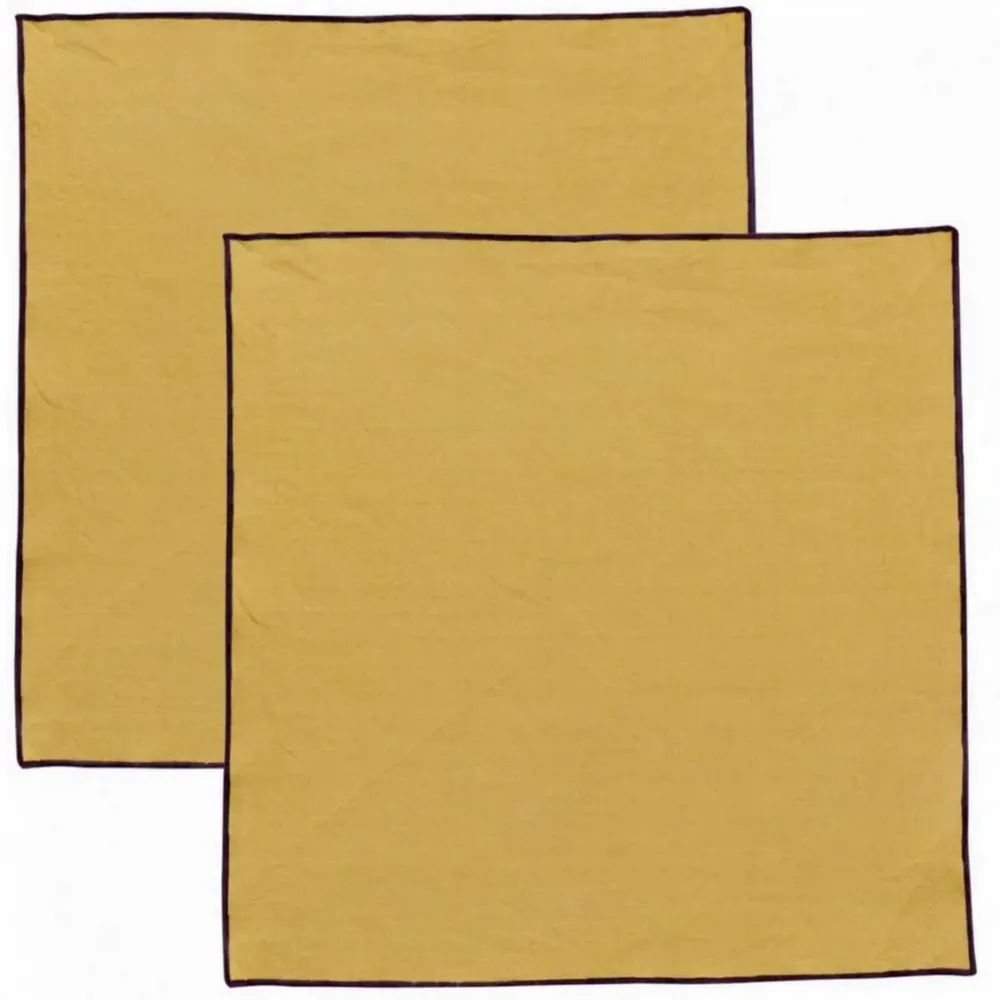 Napkins - Grace Recycled Table Napkin Badiane 40 X 40 - MAISON VIVARAISE - SDE VIVARAISE WINKLER