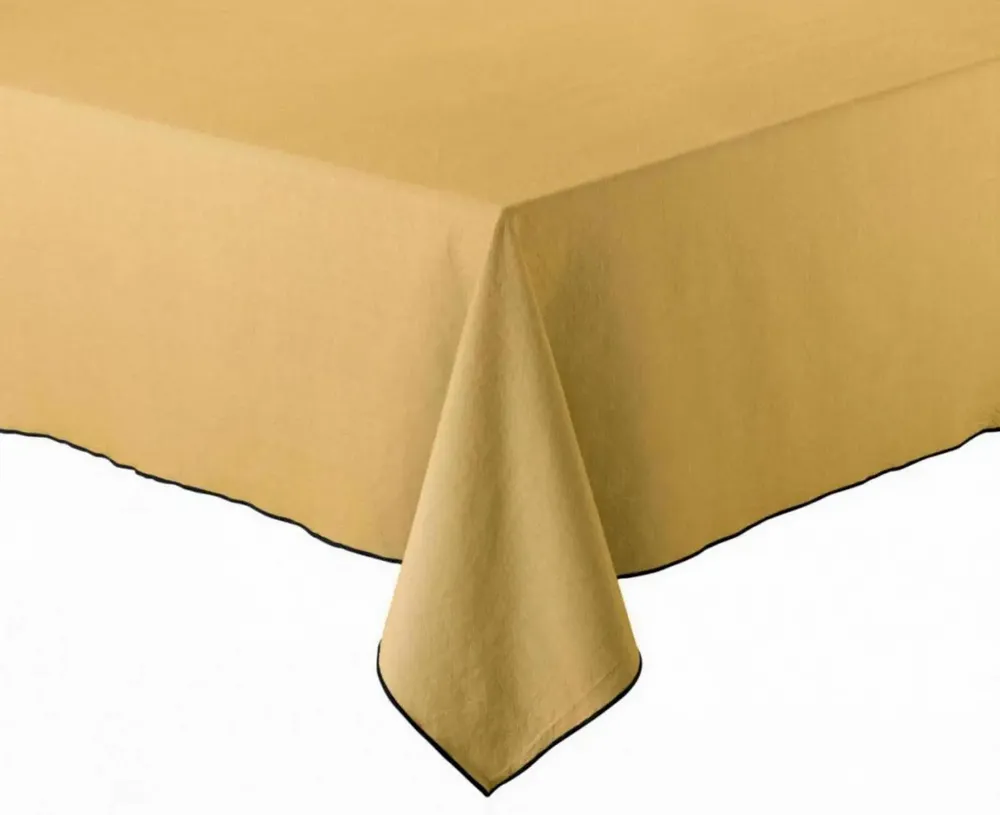 Table cloths - Recycled Tablecloth Grace Badiane 140 X 140 - MAISON VIVARAISE - SDE VIVARAISE WINKLER