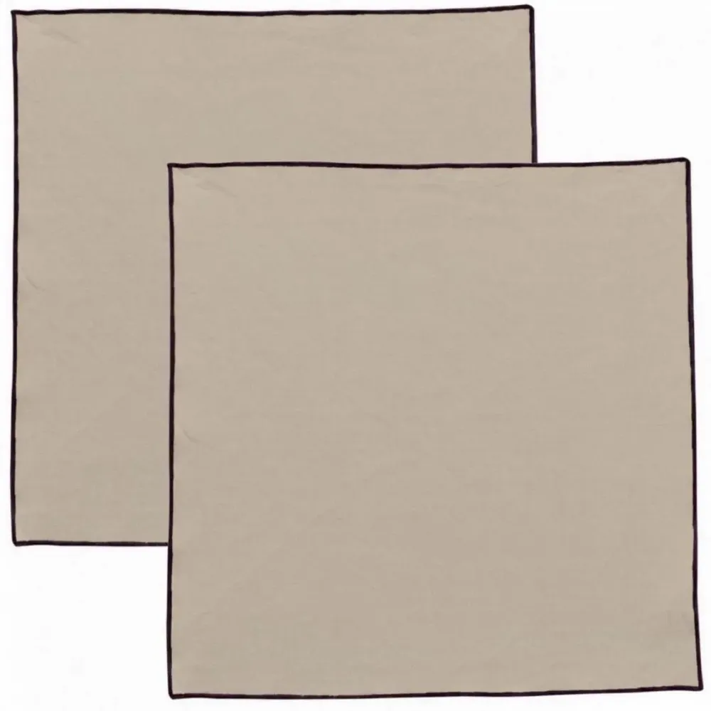 Serviettes - Serviette de table recyclée Grace Ficelle 40 x 40 - MAISON VIVARAISE - SDE VIVARAISE WINKLER