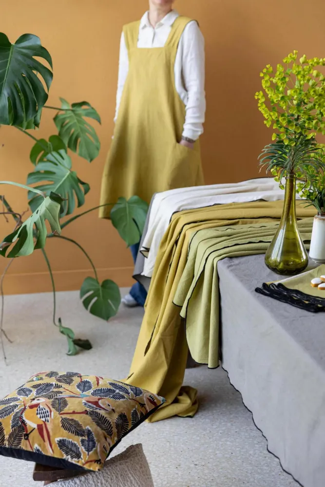 Table cloths - Recycled Tablecloth Grace Ficelle 140 X 250 - MAISON VIVARAISE - SDE VIVARAISE WINKLER