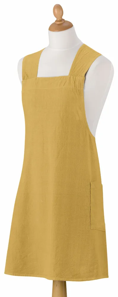 Tabliers de cuisine - Tablier de cuisine japonais recyclé Haru Badiane 78 x 100 - MAISON VIVARAISE - SDE VIVARAISE WINKLER