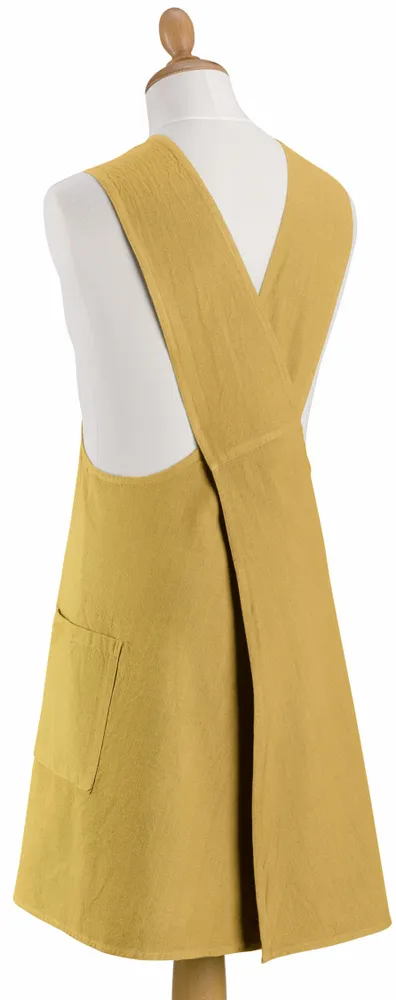 Tabliers de cuisine - Tablier de cuisine japonais recyclé Haru Badiane 78 x 100 - MAISON VIVARAISE - SDE VIVARAISE WINKLER