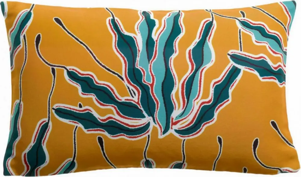 Cushions - Alga Outdoor Printed Cushion Bronze 30 X 50 - MAISON VIVARAISE - SDE VIVARAISE WINKLER