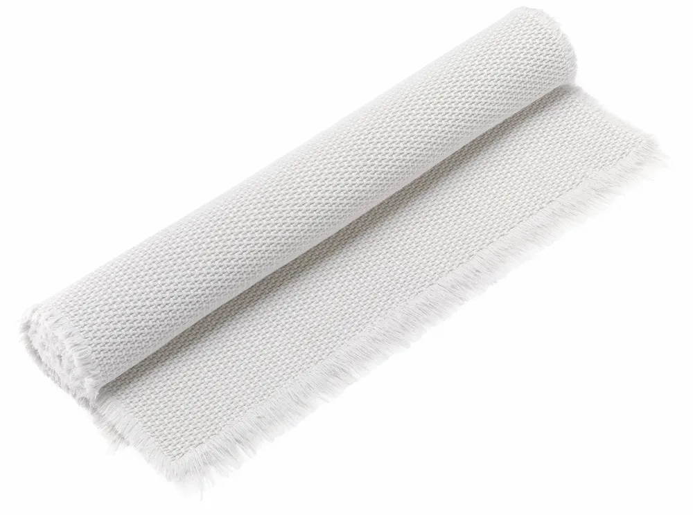 Serviettes de bain - Tapis de bain uni Elly Neige 70 x 140 - MAISON VIVARAISE - SDE VIVARAISE WINKLER
