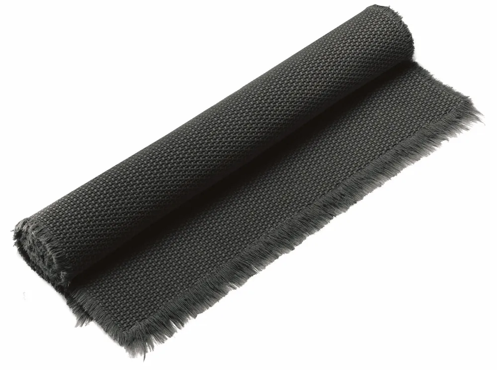 Bath towels - Elly plain bath mat Noir 70 X 140 - MAISON VIVARAISE - SDE VIVARAISE WINKLER