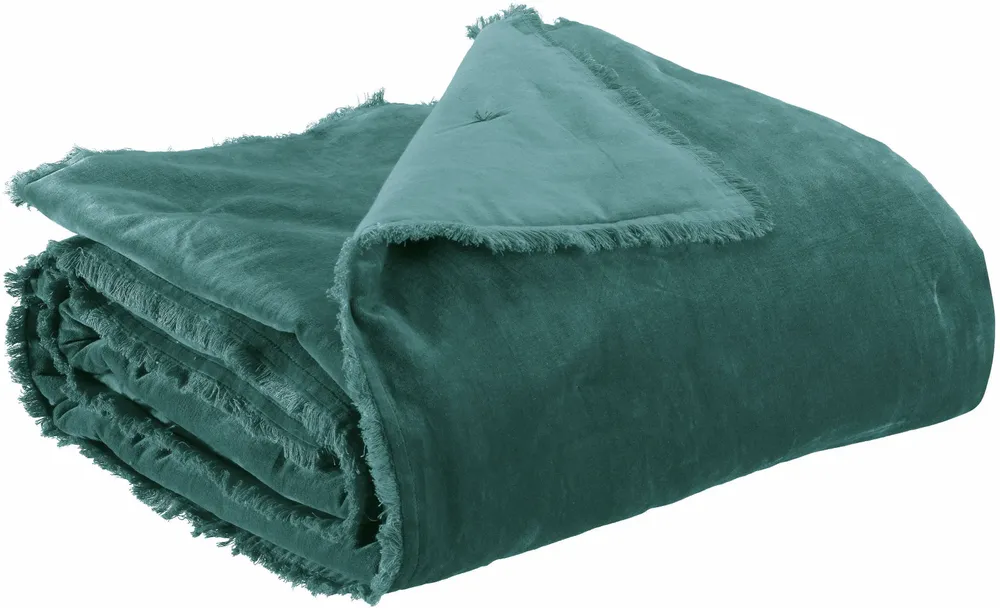 Throw blankets - Plain Fara Throw Corinthe 135 X 200 - MAISON VIVARAISE - SDE VIVARAISE WINKLER