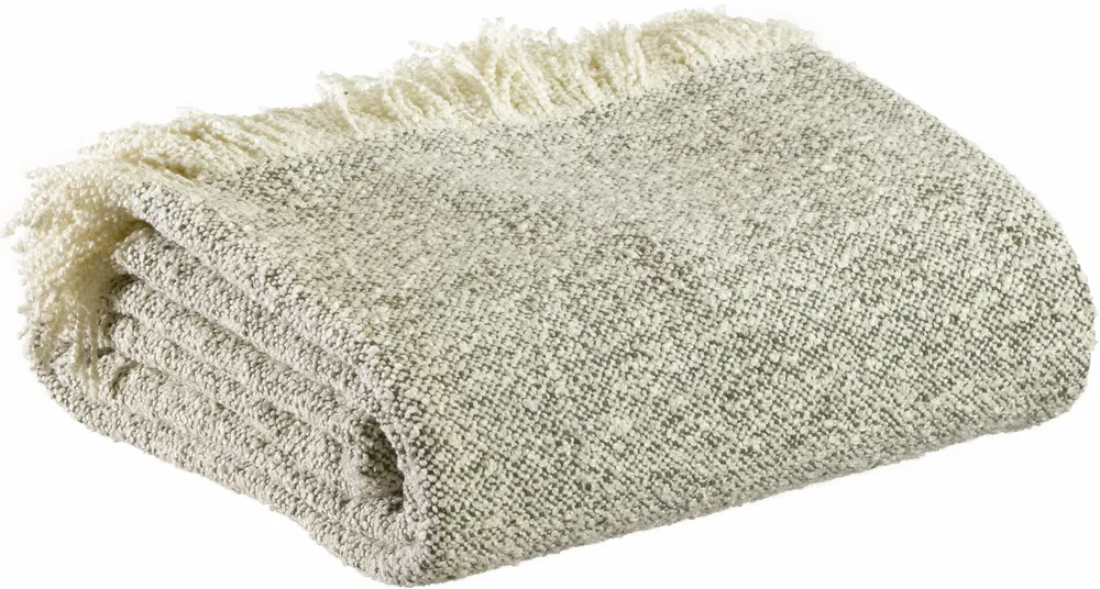 Plaids - Plaid chiné Jane Olive 130 x 160 - MAISON VIVARAISE - SDE VIVARAISE WINKLER