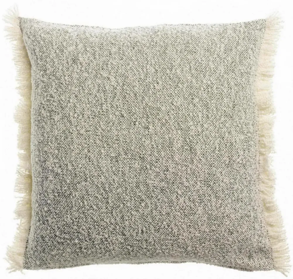 Cushions - Jane Tweed Cushion Olive 45 X 45 - MAISON VIVARAISE - SDE VIVARAISE WINKLER