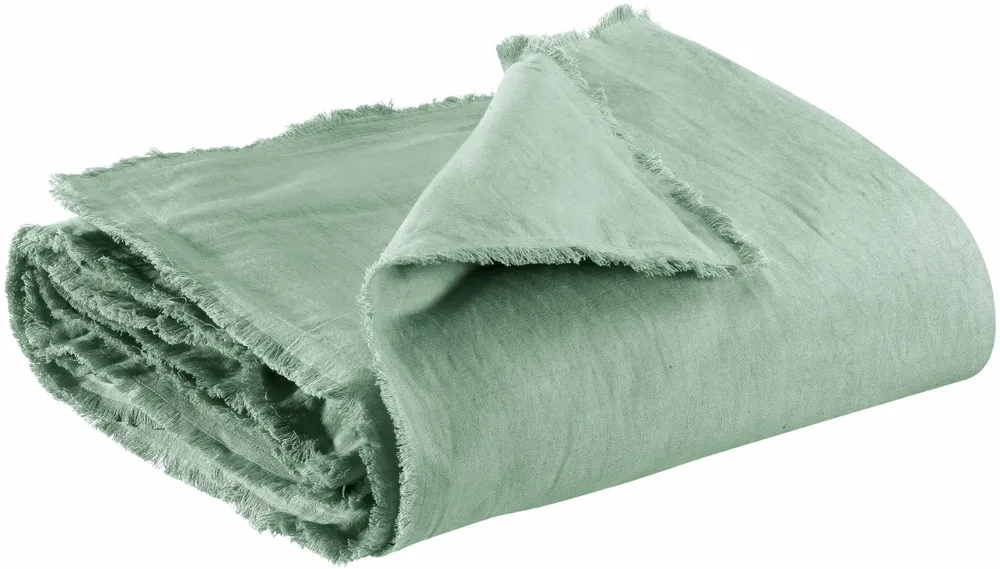 Bed linens - Laly plain comforter Opaline 85 X 200 - MAISON VIVARAISE - SDE VIVARAISE WINKLER