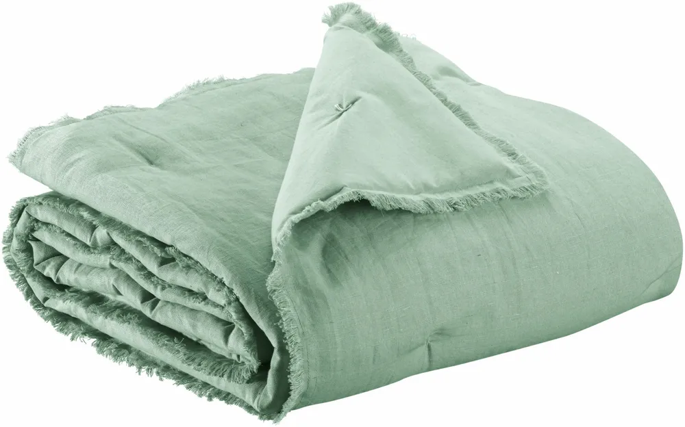 Throw blankets - Laly plain plaid Opaline 135 X 200 - MAISON VIVARAISE - SDE VIVARAISE WINKLER