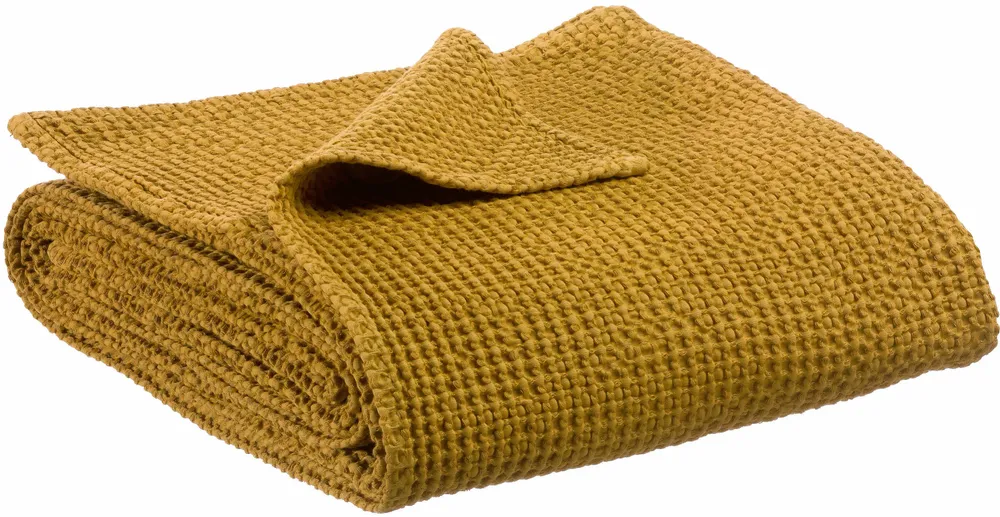 Bed linens - Maia recycled throw Bronze 260 X 260 - MAISON VIVARAISE - SDE VIVARAISE WINKLER