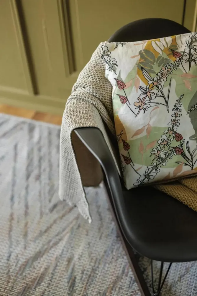 Bed linens - Maia Recycled Bed Throw Lin 260 X 260 - MAISON VIVARAISE - SDE VIVARAISE WINKLER