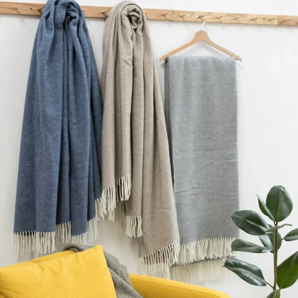 Plaids - Plaid Carina Tempete 130 x 190 - MAISON VIVARAISE - SDE VIVARAISE WINKLER