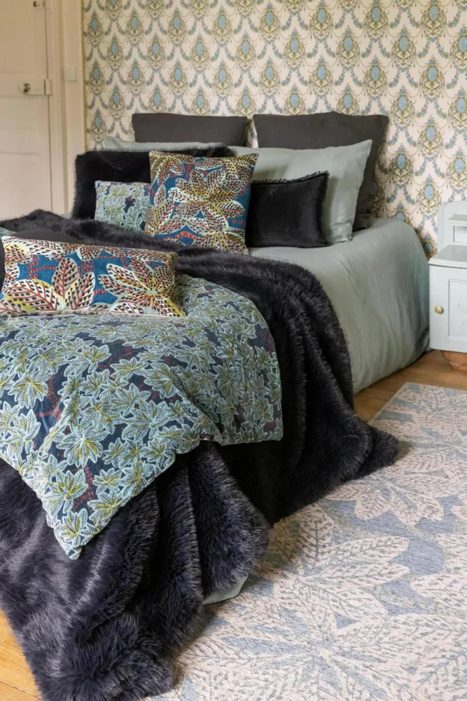 Linge de lit - Edredon recyclé Nolan Caviar 85 x 200 - MAISON VIVARAISE - SDE VIVARAISE WINKLER