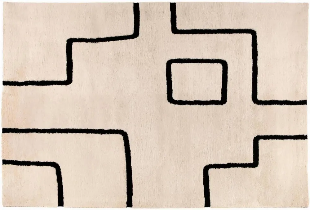 Tapis - Tapis Louisa Caviar 160 x 230 x 2 cm - MAISON VIVARAISE - SDE VIVARAISE WINKLER