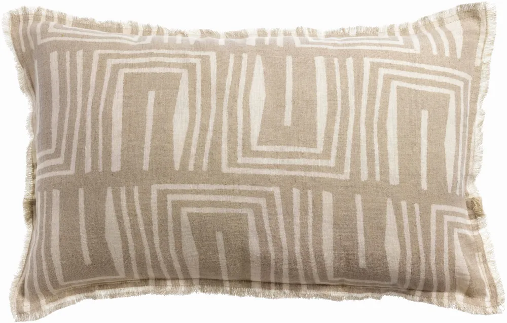 Cushions - Tina Printed Cushion Naturel 40 X 65 - MAISON VIVARAISE - SDE VIVARAISE WINKLER