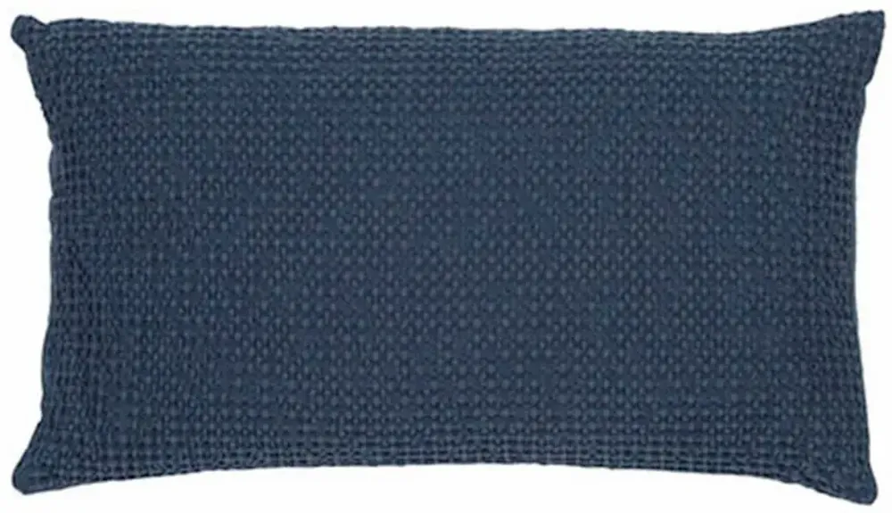 Coussins - Coussin recyclé Maia Navy 30 x 50 - MAISON VIVARAISE - SDE VIVARAISE WINKLER