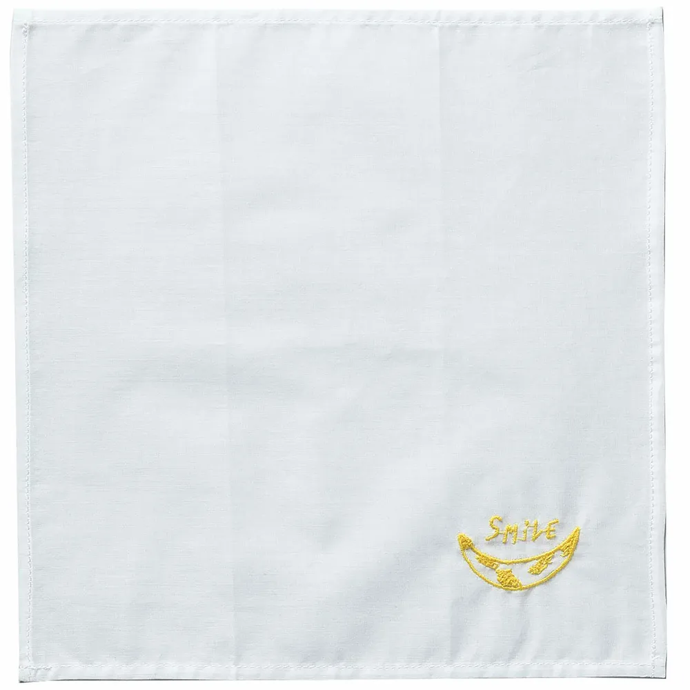 Pochettes - Mouchoir Hankie Smile Blanc 25 x 25 - LA CERISE SUR LE GATEAU