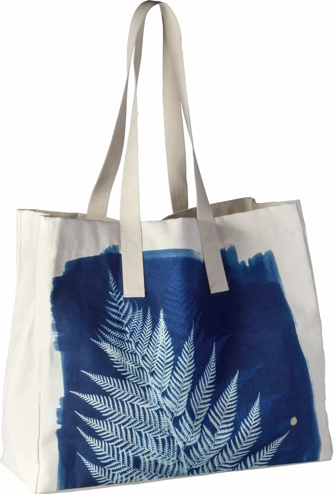 Bags and totes - Fougère Tote Bag Bleu 38 X 46 X 18 - LA CERISE SUR LE GATEAU