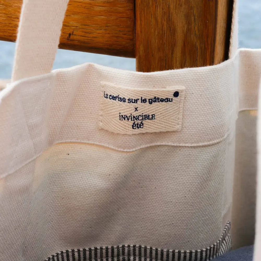 Bags and totes - Fougère Tote Bag Bleu 38 X 46 X 18 - LA CERISE SUR LE GATEAU