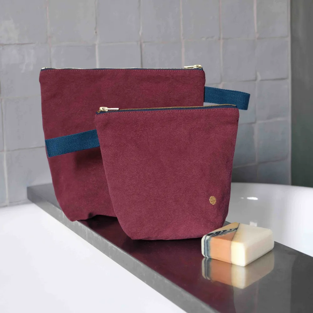 Clutches - Toiletry bag Iona Wine L 23 X 28 X 10 - LA CERISE SUR LE GATEAU