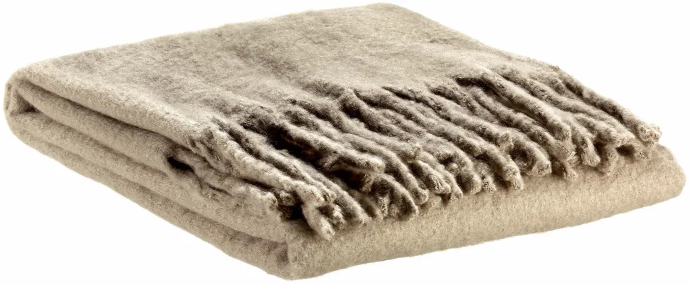 Throw blankets - Isabel Plain Recycled Throw Nuage 130 X 160 - MAISON VIVARAISE - SDE VIVARAISE WINKLER