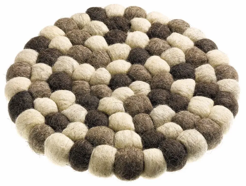 Table mat - Recycled Trivet Brian Naturel Brun Diamètre 20 - MAISON VIVARAISE - SDE VIVARAISE WINKLER