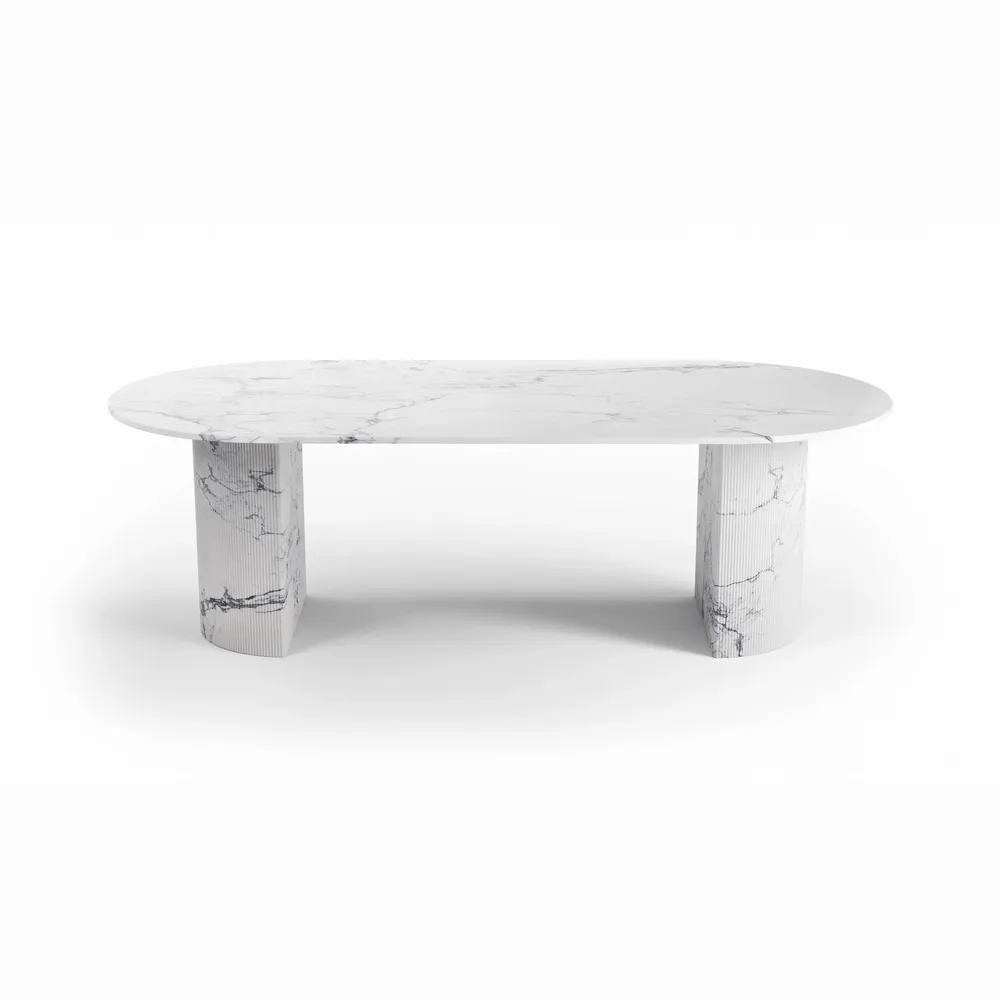 Dining Tables - Refleko - Dining Tables - Statuario Michelangelo Carrara Marble - STONE VALLEY