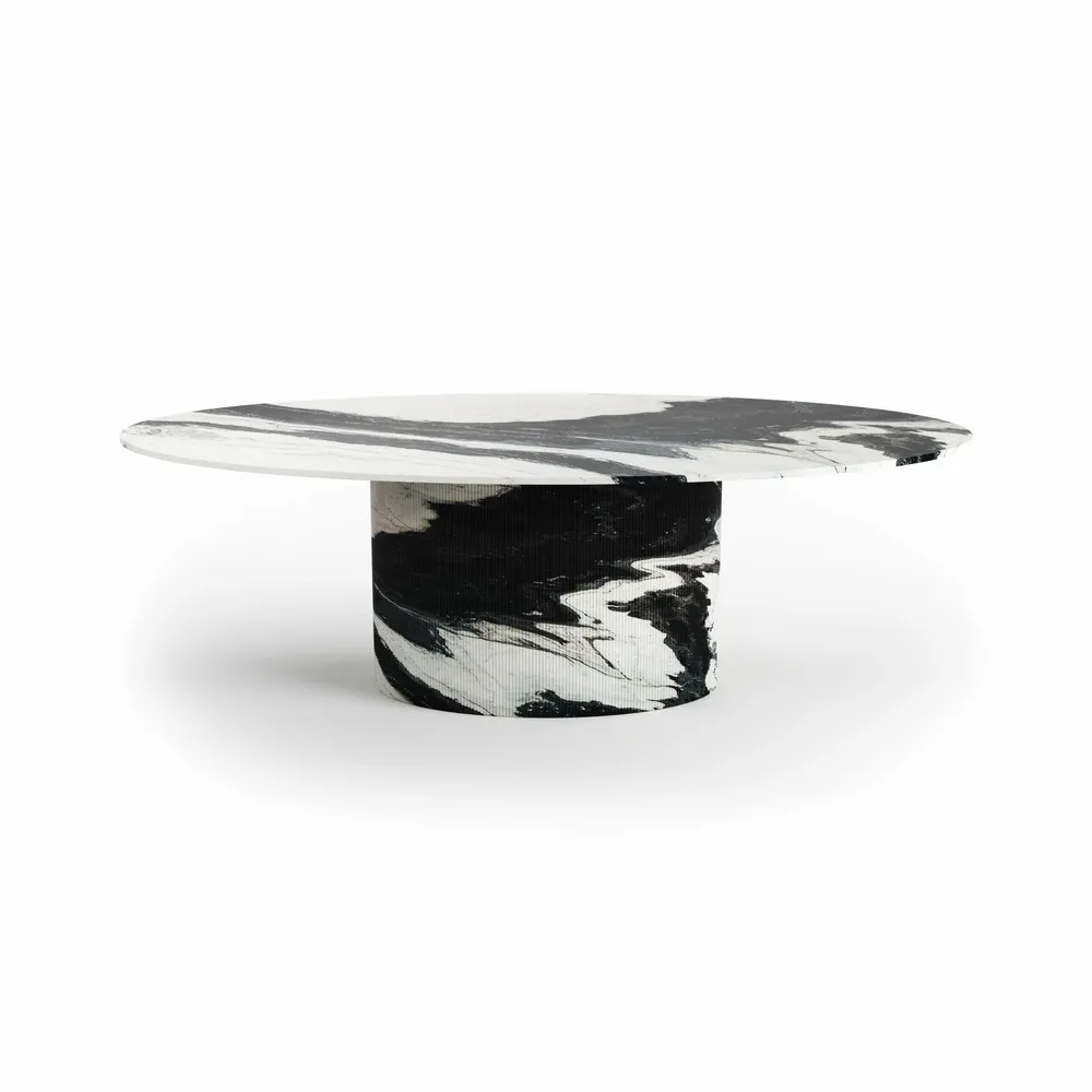 Dining Tables - Valleyra - Dining Tables - Panda Marble - STONE VALLEY