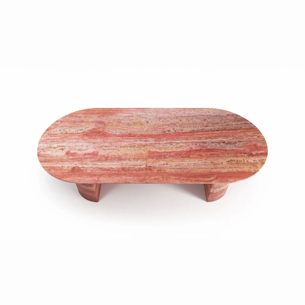 Dining Tables - Refleko - Dining Tables - Red Travertine - STONE VALLEY