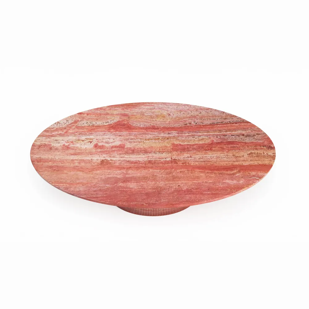 Coffee tables - Valleyra - Coffee Tables - Red Travertine - STONE VALLEY