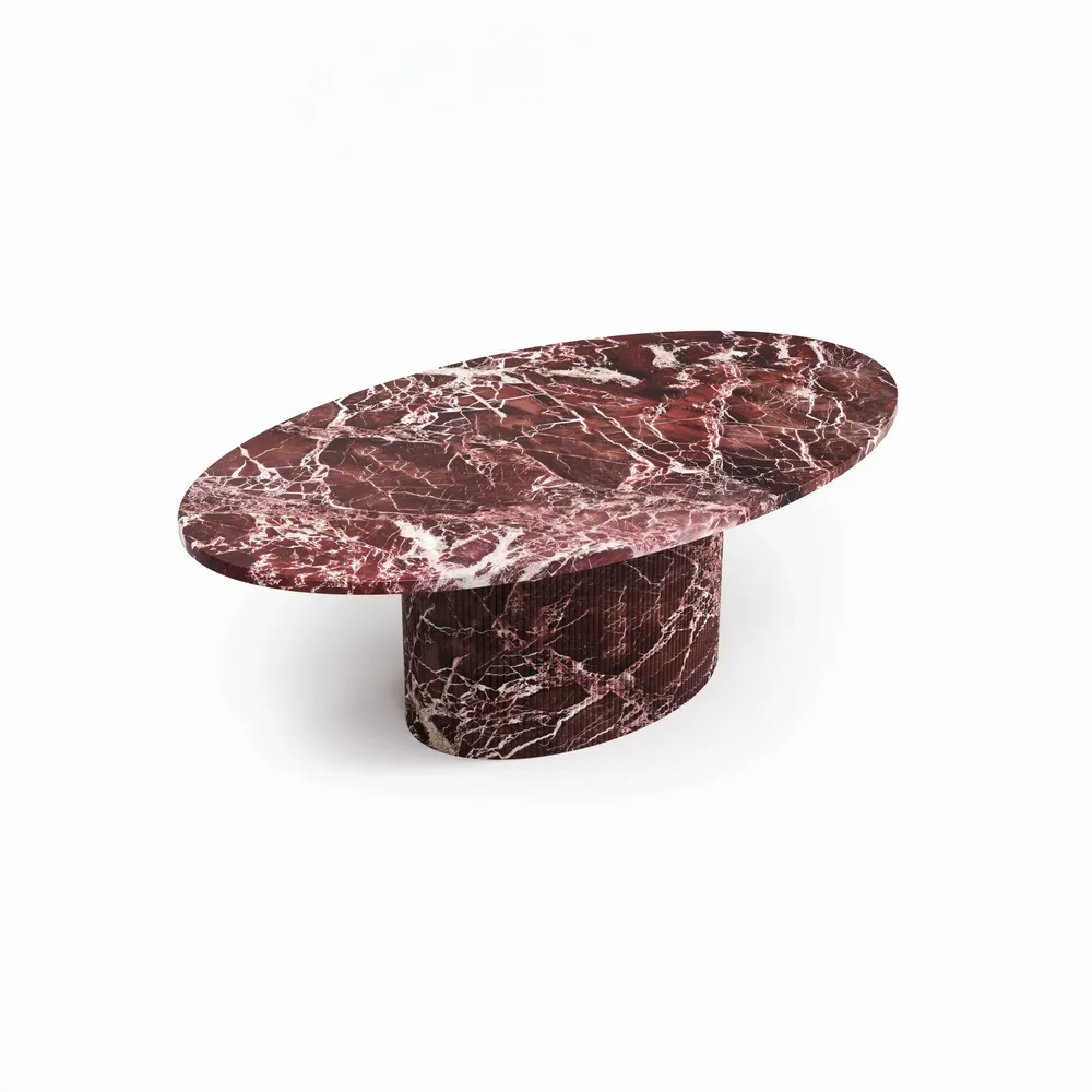 Coffee tables - Valleyra - Coffee tables - Rosso Levano marble - STONE VALLEY