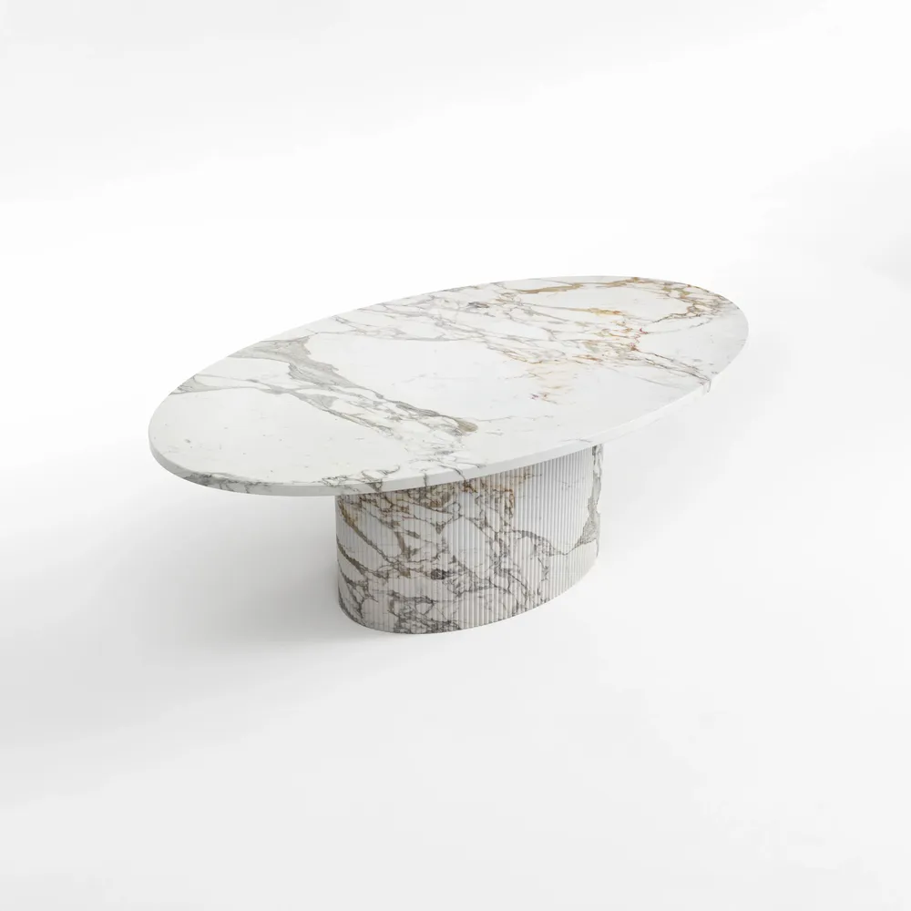 Coffee tables - Valleyra - Coffee Tables - Calacatta Oro Marble - STONE VALLEY