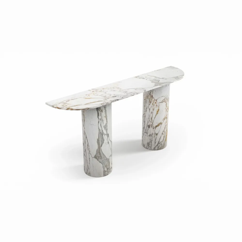 Console table - Ombrure - Console Table - Calacatta Oro Marble - STONE VALLEY