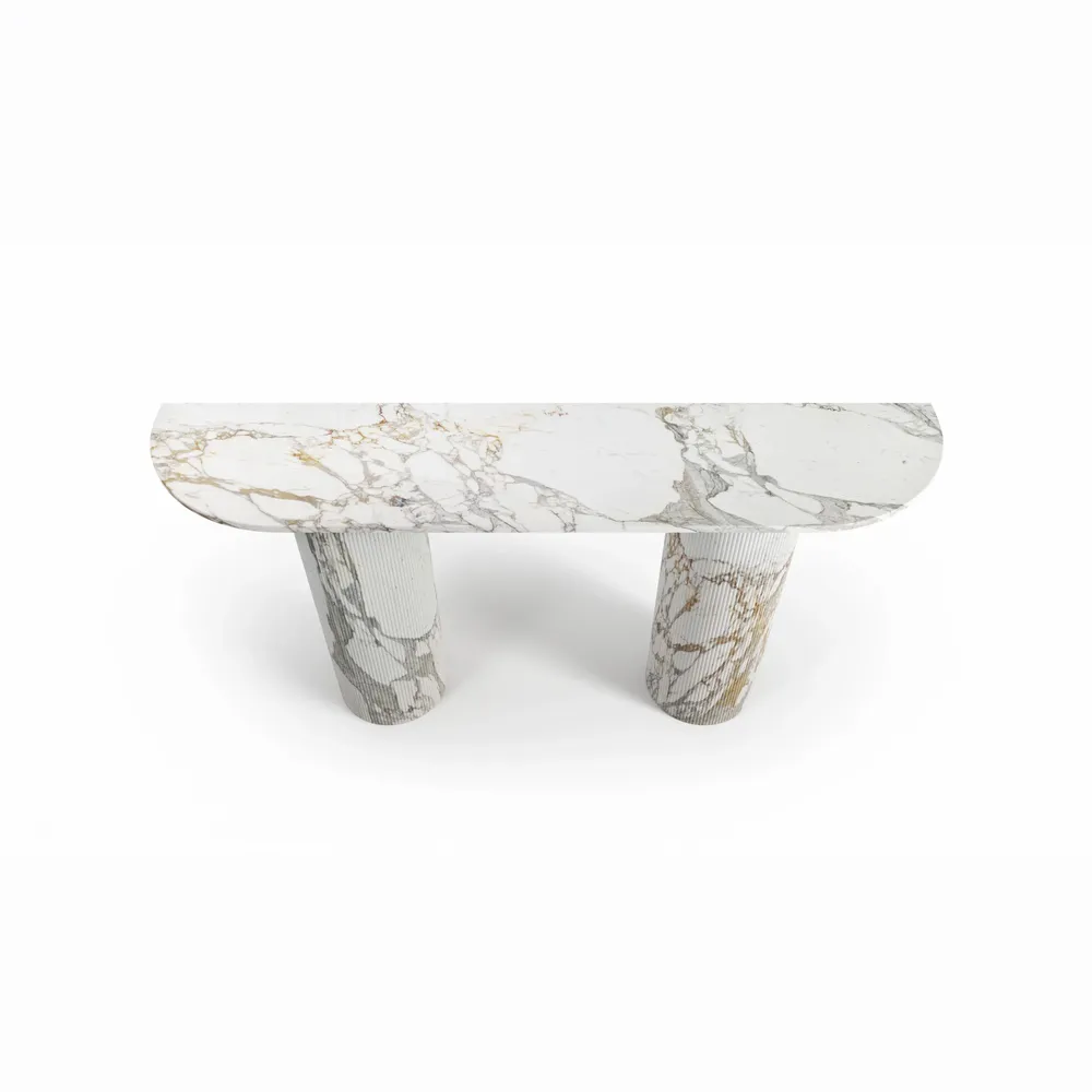 Console table - Ombrure - Console Table - Calacatta Oro Marble - STONE VALLEY
