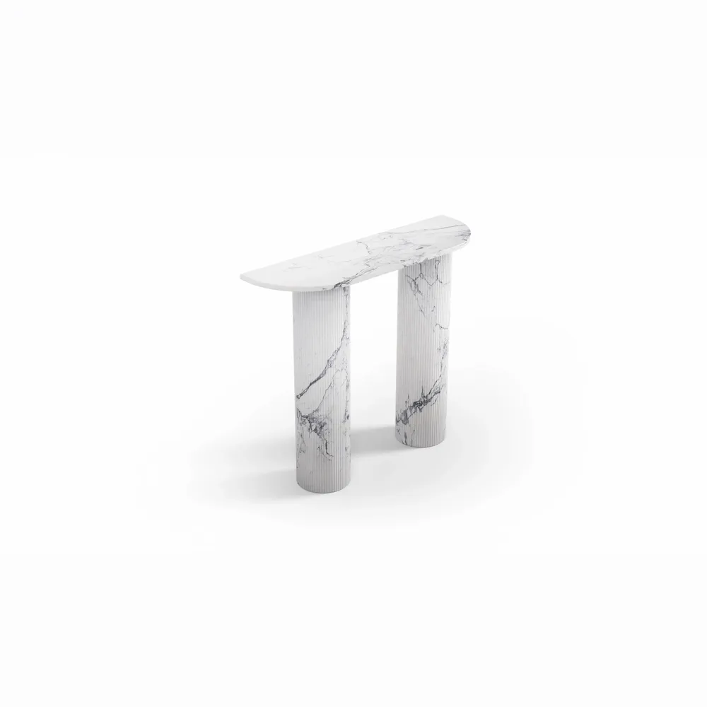 Console table - Ombrure mini - Console table - Statuario Michelangelo Carrara marble - STONE VALLEY